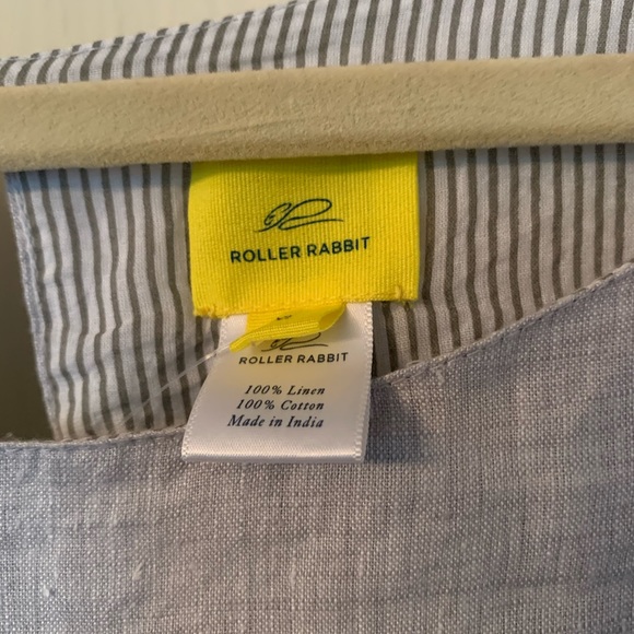 NWT Roller Rabbit Stone linen shift dress XL Sale - Picture 3 of 5